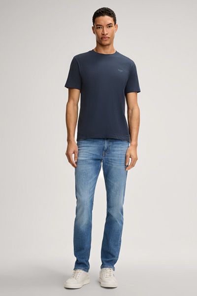 JOOP! JEANS Alphis Dunkelblaues Basic T-Shirt aus Baumwolle