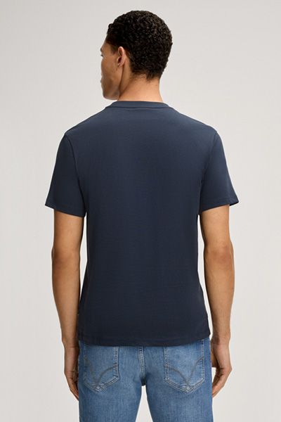 JOOP! JEANS Alphis Dunkelblaues Basic T-Shirt aus Baumwolle