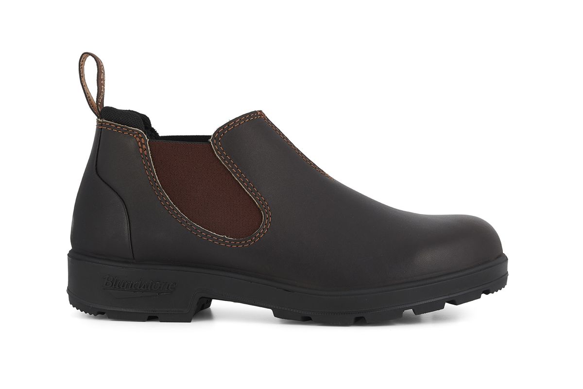 Niedriger Leder Chelsea-Boot