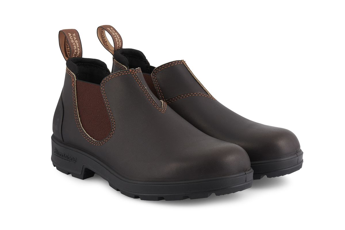 Niedriger Leder Chelsea-Boot