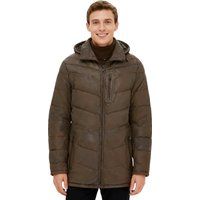 Chevron Leder Steppjacke für Herren
