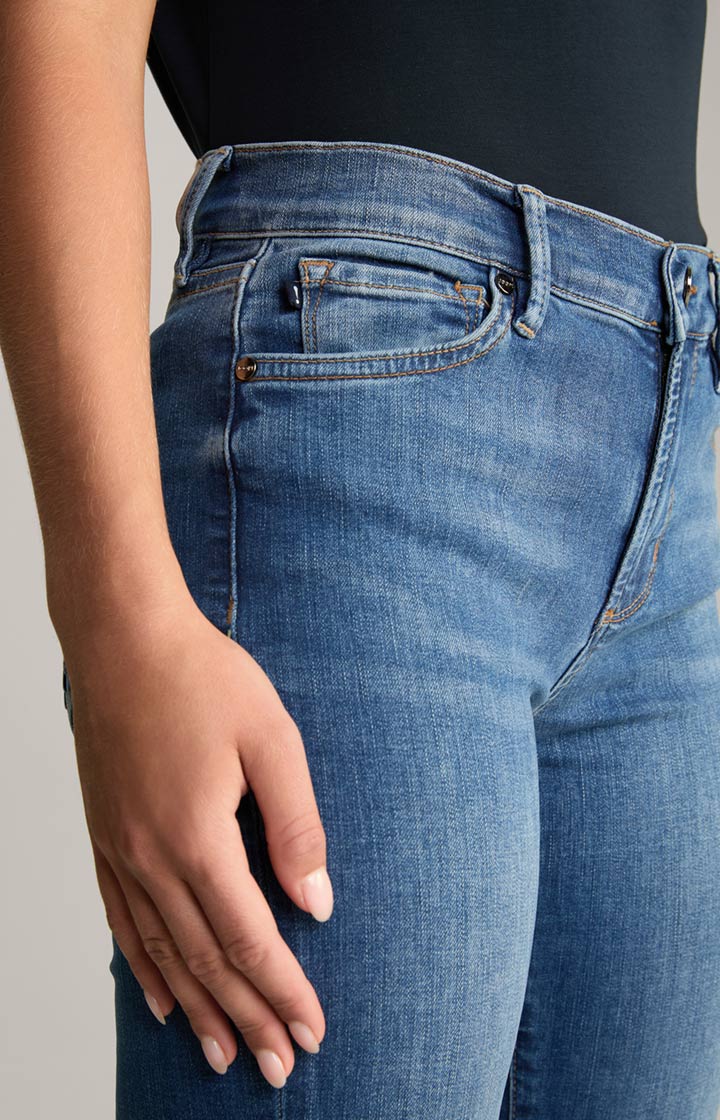 JOOP! Jeans Sol Slim Fit Mid-Rise Schwarze Waschung Denim