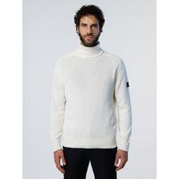 Gerippter Rollkragenpullover aus Bio-Baumwolle