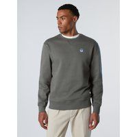 Klassisches Baumwollfleece-Sweatshirt mit Logo