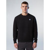 Klassisches Baumwollfleece-Sweatshirt mit Logo