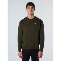 Klassisches Baumwollfleece-Sweatshirt mit Logo