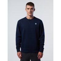 Klassisches Baumwollfleece-Sweatshirt mit Logo