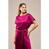 Satin-Top mit Bindegürtel