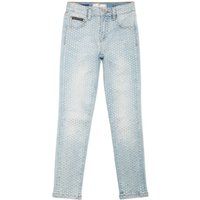 Jeansleggings mit Strassverzierungen