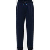 Lässige einfarbige Fleece-Loungehose