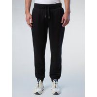 Lässige einfarbige Fleece-Loungehose