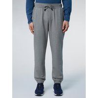 Lässige einfarbige Fleece-Loungehose
