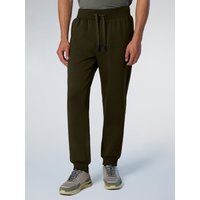 Lässige einfarbige Fleece-Loungehose