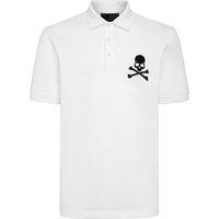 Poloshirt mit Totenkopf und Knochen