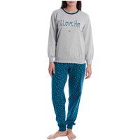 Damen Plüsch Baumwolle Pyjama-Set