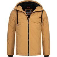 Herren Winterjacke mit Teddyfutter und Kapuze