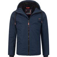 Herren Winterjacke mit Teddyfutter und Kapuze