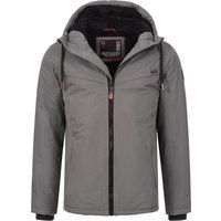 Herren Winterjacke mit Teddyfutter und Kapuze