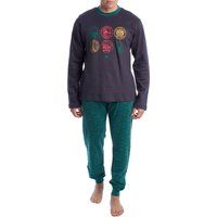 Herren Langarm Schlafanzug Set