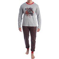 Herren Langarm Schlafanzug Set