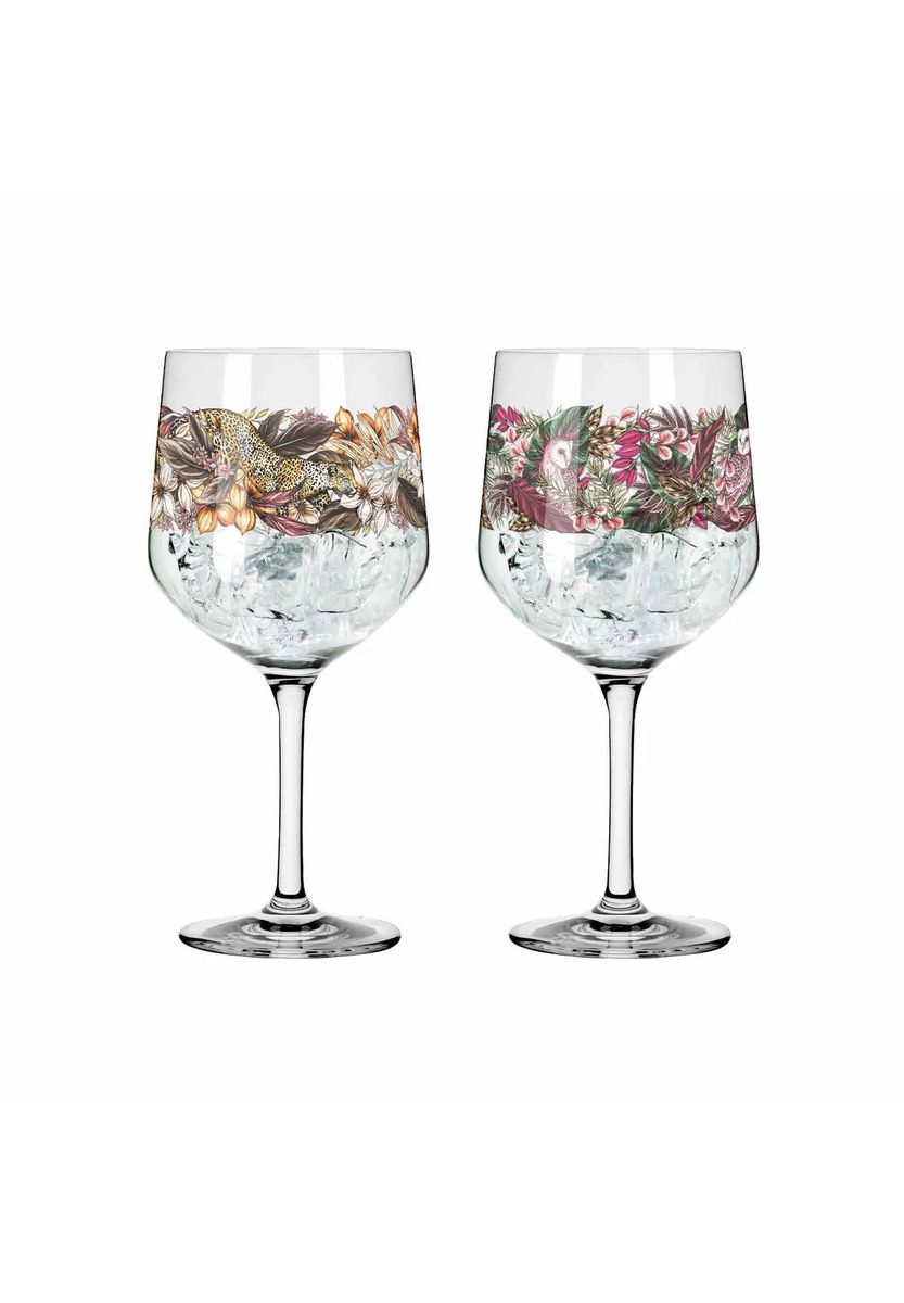 RITZENHOFF Gin-Kelch "Schattenfauna", 2er-Set, transparent