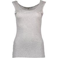 Geripptes Tanktop mit rohen Kanten