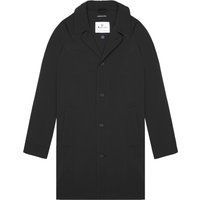 Klassischer schwarzer Caban Stretch Trenchcoat