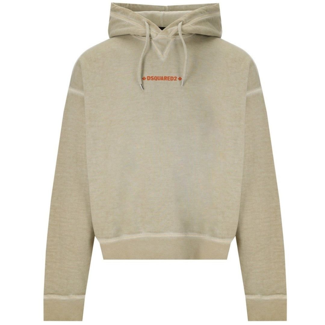 Hoodie aus Baumwolle mit lockerem Logo