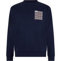 Klassisches Rundhals-Sweatshirt mit Taschendetail