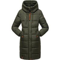 Lange gesteppte Winterjacke für Damen