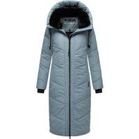 Langer, warm gefütterter Wintermantel mit Kapuze