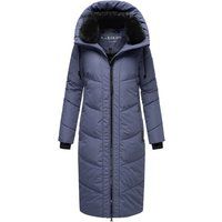 Langer, warm gefütterter Wintermantel mit Kapuze