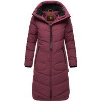Lange gesteppte Steppjacke mit Kapuze