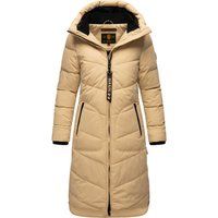 Lange gesteppte Steppjacke mit Kapuze