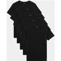 Klassisches Baumwoll-T-Shirt-Paket mit Rundhalsausschnitt