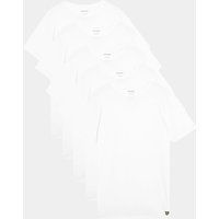 Klassisches Weißes Baumwoll-T-Shirt-Pack