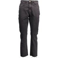 Gerade geschnittene Jeans mit rohem Saum