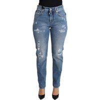 Dolce Gabbana Ripped Jeans Heller Waschung