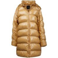 Gesteppter Puffer Mantel mit Kapuze