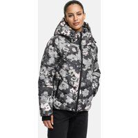 Warme moderne Steppjacke mit Kapuze