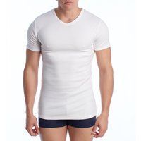Baumwoll Thermo-T-Shirt mit V-Ausschnitt