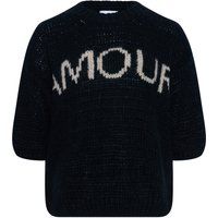 Amour Strick Kurzarmpullover