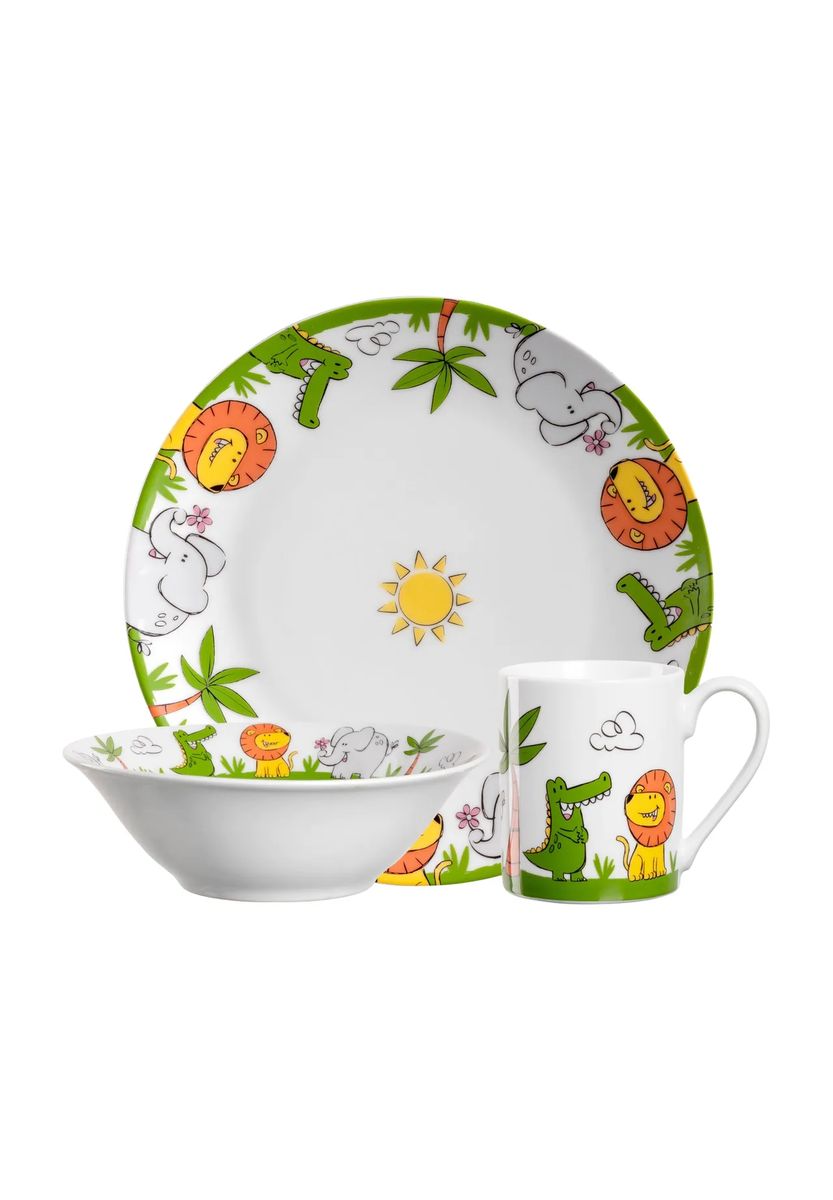 LEONARDO Kindergeschirr-Set, 3-tlg., mehrfarbig