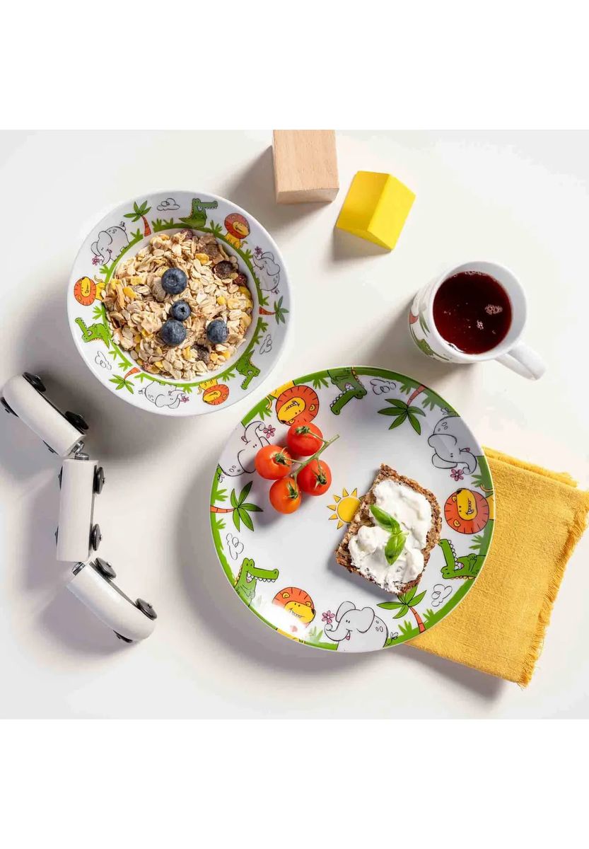 LEONARDO Kindergeschirr-Set, 3-tlg., mehrfarbig