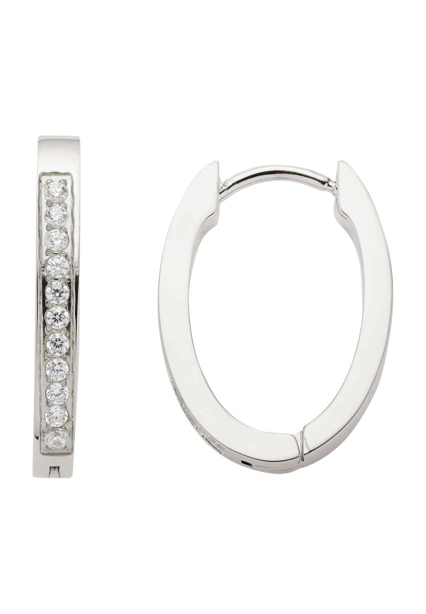 Silberne Edelstahl-Creolen