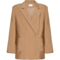 Oversize Doppelreiher-Blazer in Camel