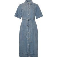 Jeanshemdkleid mit Bindegürtel
