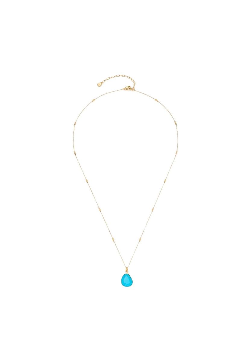 Feine Goldkette mit Türkis Anhänger