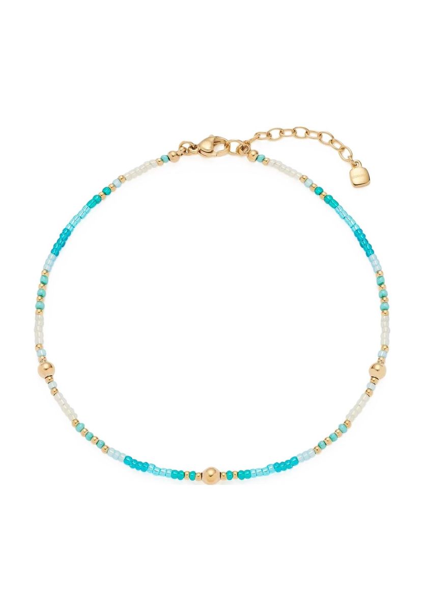 Bead-Fußkettchen mit goldenen Akzentperlen