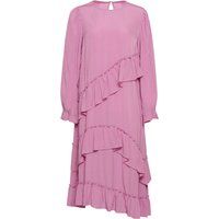 Gestuftes Midikleid mit Rüschen